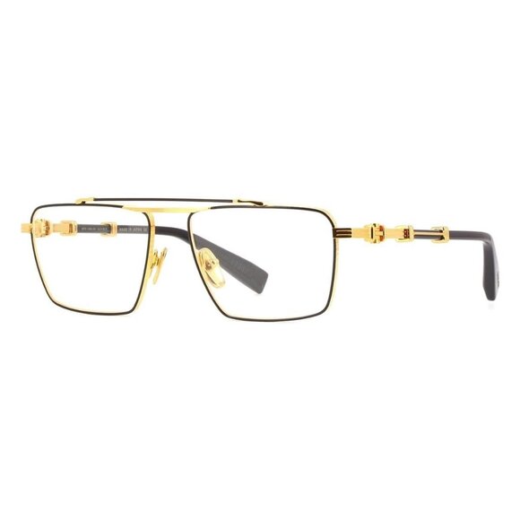 New Authentic  BALMAIN Brigade VI Gold Square BPX 149 A Glasses Women - Picture 1 of 4